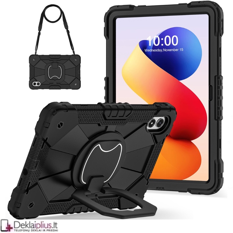 Smūgiams atsparus 360 dėklas su dirželiu (Xiaomi Redmi Pad 2 Pro) Smūgiams atsparus 360 dėklas su dirželiu (Xiaomi Redmi Pad 2 Pro)